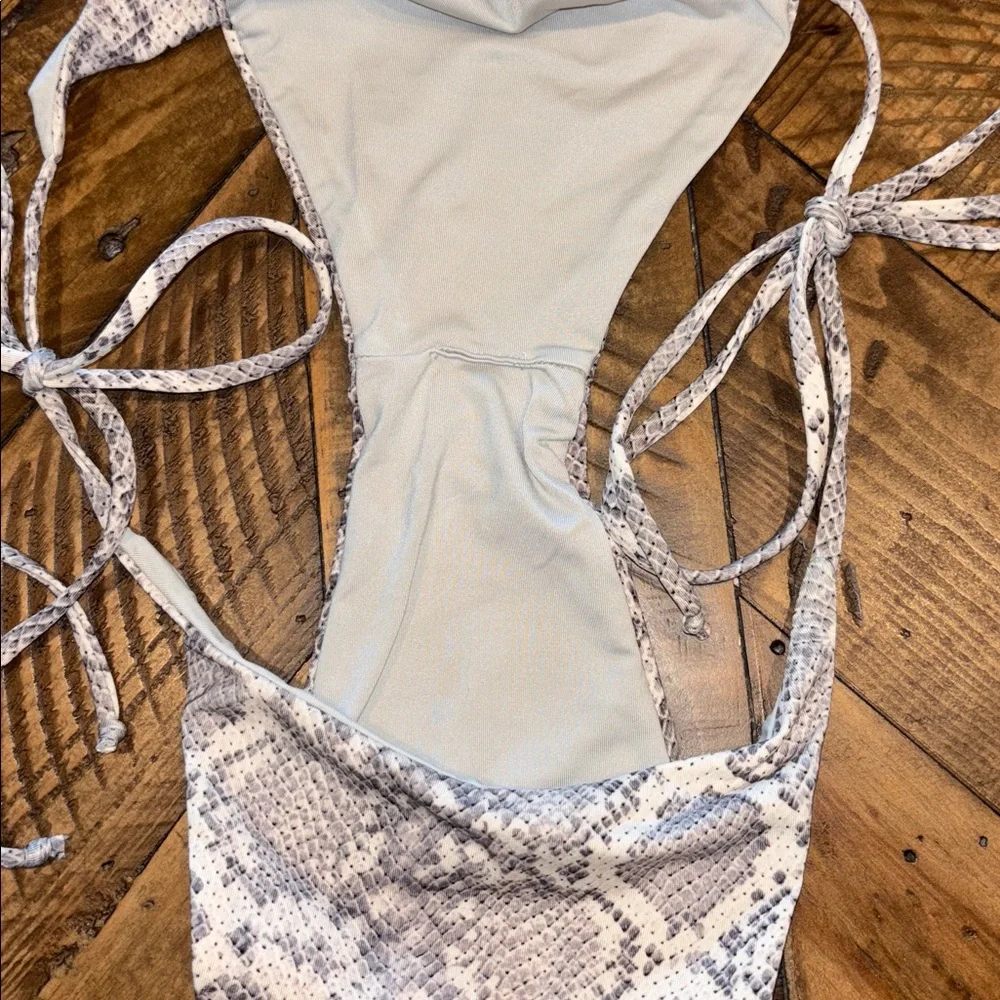 Frankies Bikinis Snake Skin Bikini